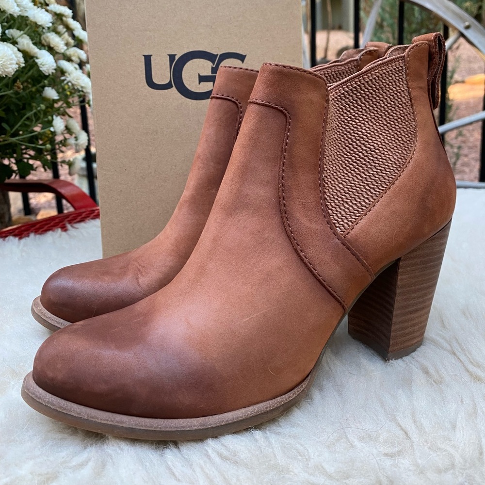 New Ugg Cobie Rust booties. These are from a sample sale size 7.